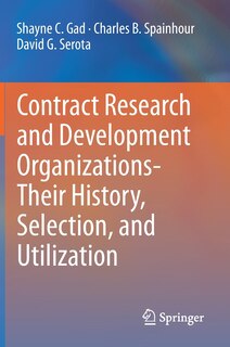 Front cover_Contract Research And Development Organizations-their History, Selection, And Utilization