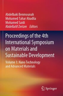Couverture_Proceedings Of The 4th International Symposium On Materials And Sustainable Development
