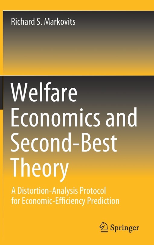 Couverture_Welfare Economics And Second-best Theory