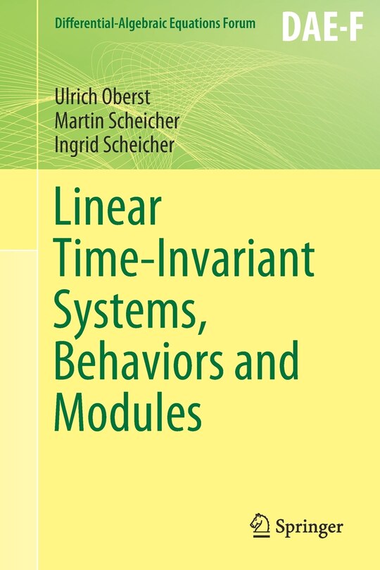 Front cover_Linear Time-invariant Systems, Behaviors And Modules