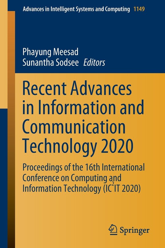 Front cover_Recent Advances in Information and Communication Technology 2020