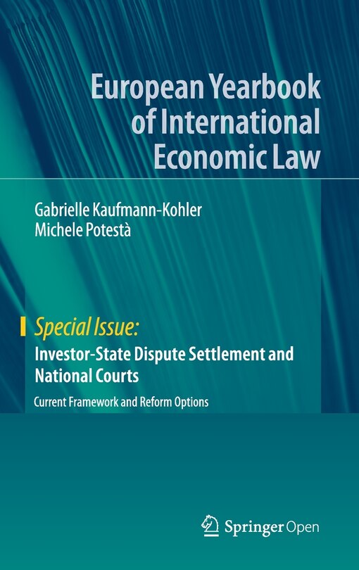 Front cover_Investor-state Dispute Settlement And National Courts