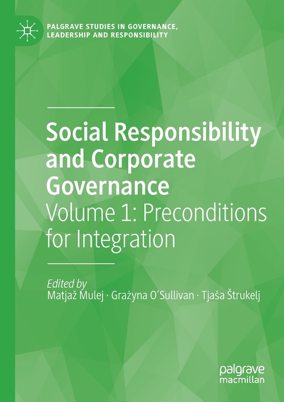 Couverture_Social Responsibility And Corporate Governance
