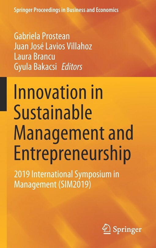 Front cover_Innovation In Sustainable Management And Entrepreneurship