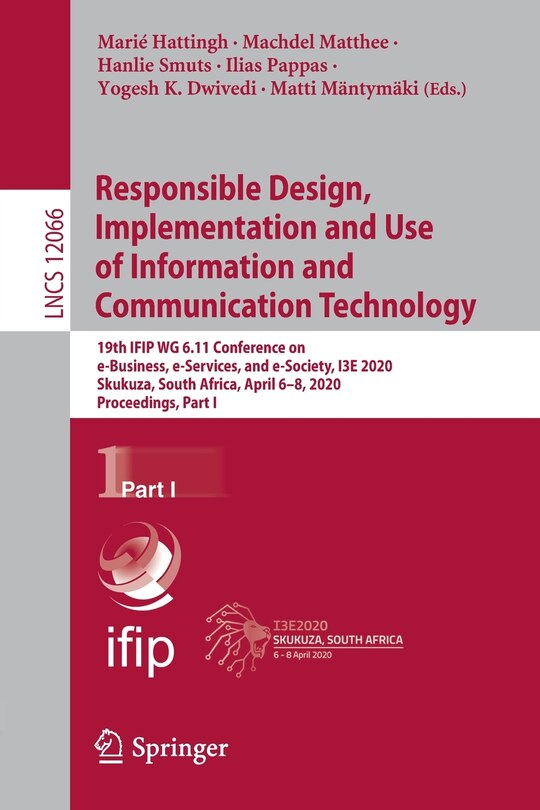 Couverture_Responsible Design, Implementation and Use of Information and Communication Technology