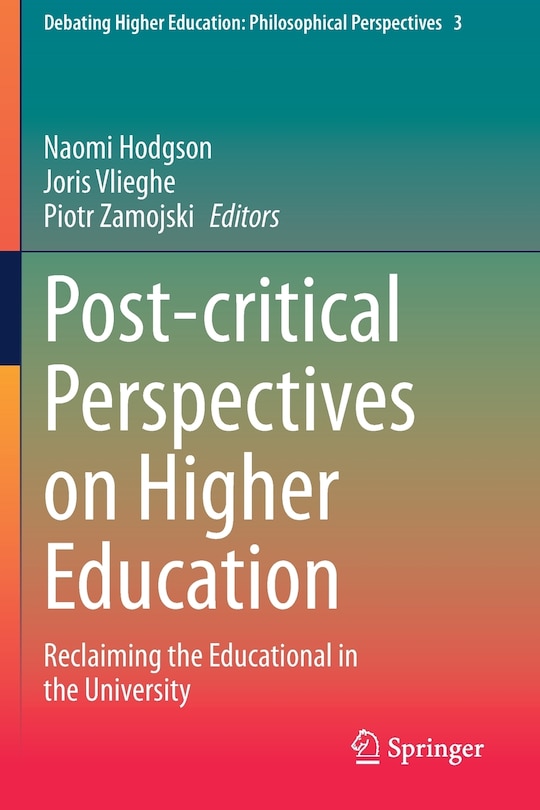Couverture_Post-critical Perspectives On Higher Education