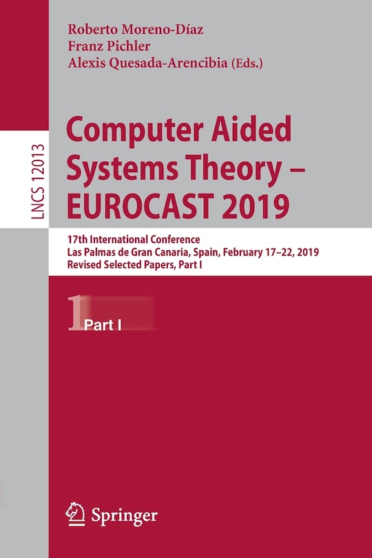 Couverture_Computer Aided Systems Theory - EUROCAST 2019