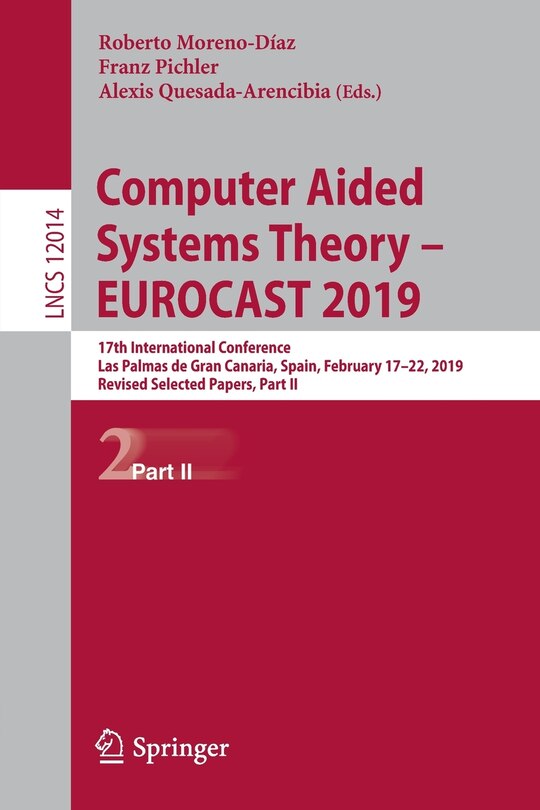 Couverture_Computer Aided Systems Theory - EUROCAST 2019