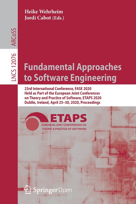 Front cover_Fundamental Approaches to Software Engineering