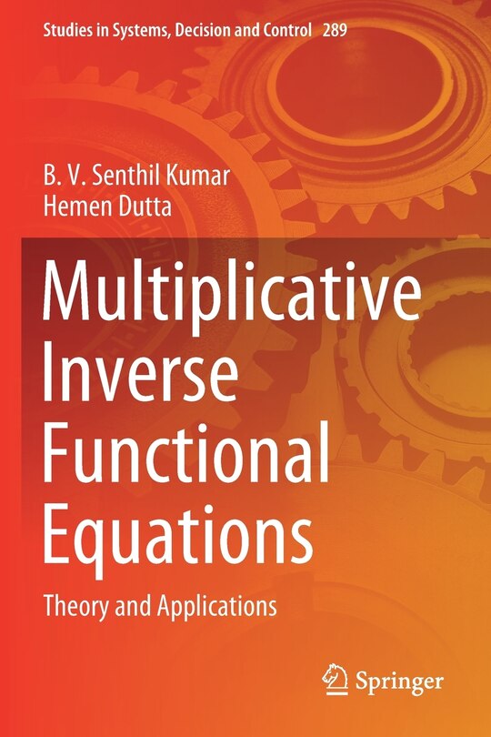 Front cover_Multiplicative Inverse Functional Equations