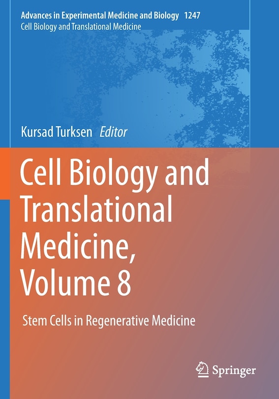 Couverture_Cell Biology And Translational Medicine, Volume 8