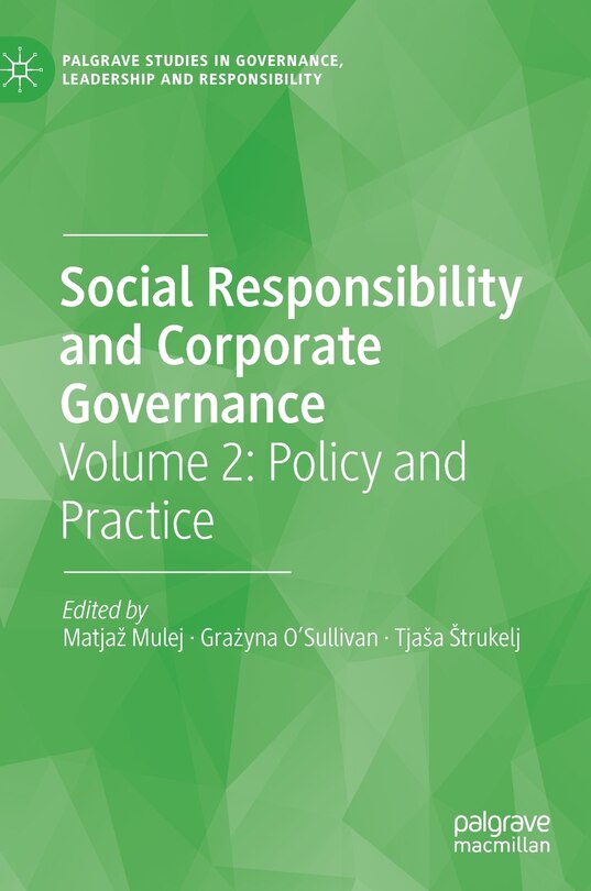Front cover_Social Responsibility And Corporate Governance