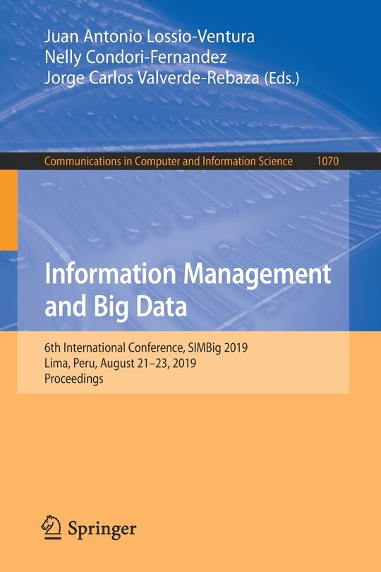 Couverture_Information Management And Big Data