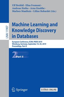 Couverture_Machine Learning And Knowledge Discovery In Databases