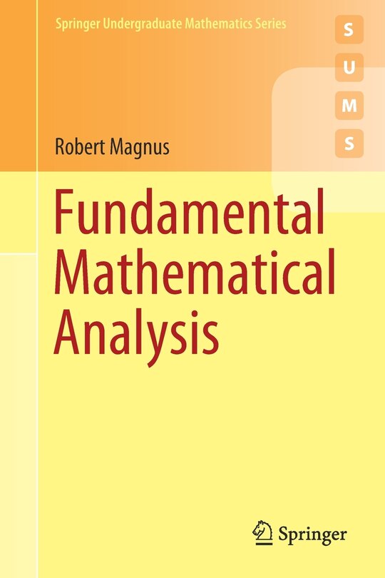 Front cover_Fundamental Mathematical Analysis