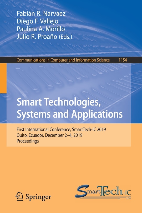 Front cover_Smart Technologies, Systems And Applications