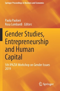 Couverture_Gender Studies, Entrepreneurship And Human Capital