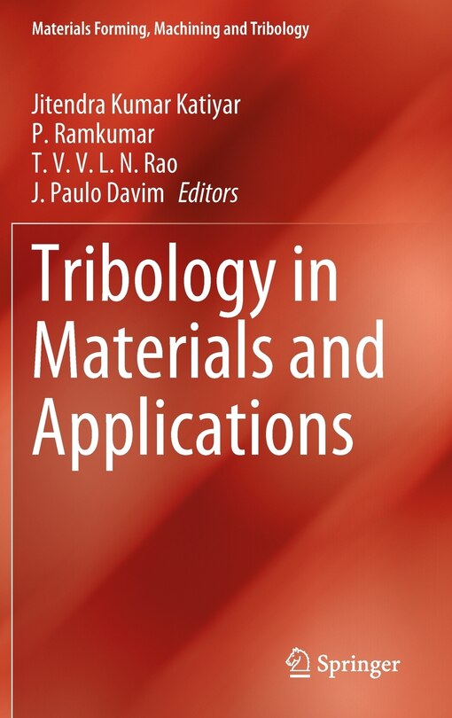 Front cover_Tribology In Materials And Applications