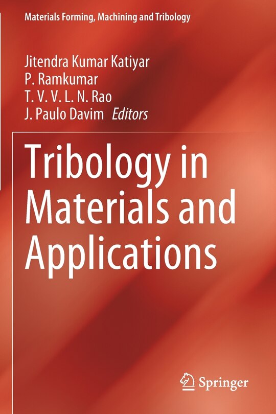 Front cover_Tribology In Materials And Applications