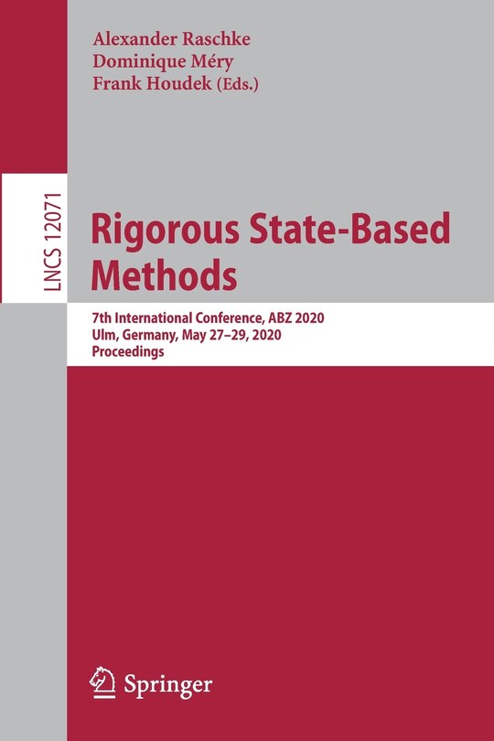 Front cover_Rigorous State-based Methods