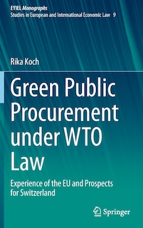 Front cover_Green Public Procurement Under Wto Law