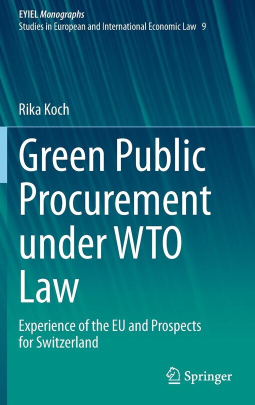 Front cover_Green Public Procurement Under Wto Law