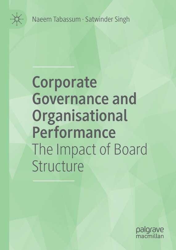 Front cover_Corporate Governance And Organisational Performance