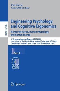 Front cover_Engineering Psychology and Cognitive Ergonomics. Mental Workload, Human Physiology, and Human Energy