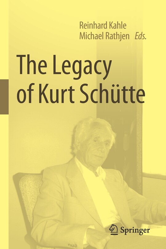 Front cover_The Legacy Of Kurt Schutte