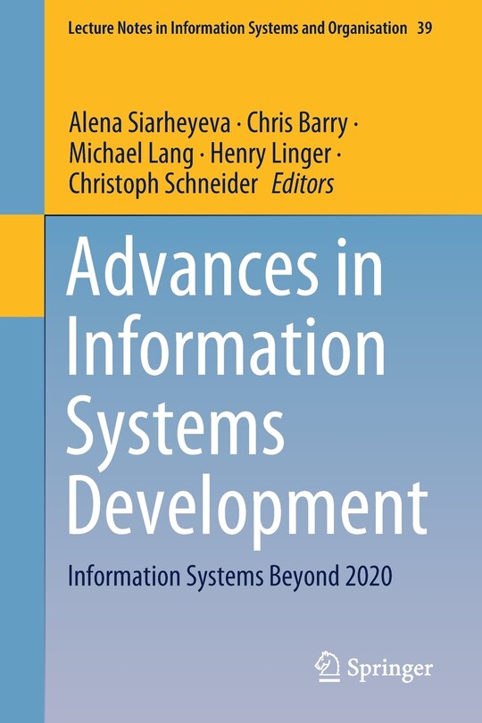Front cover_Advances In Information Systems Development
