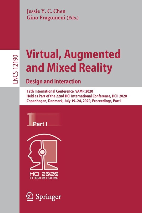 Front cover_Virtual, Augmented and Mixed Reality. Design and Interaction