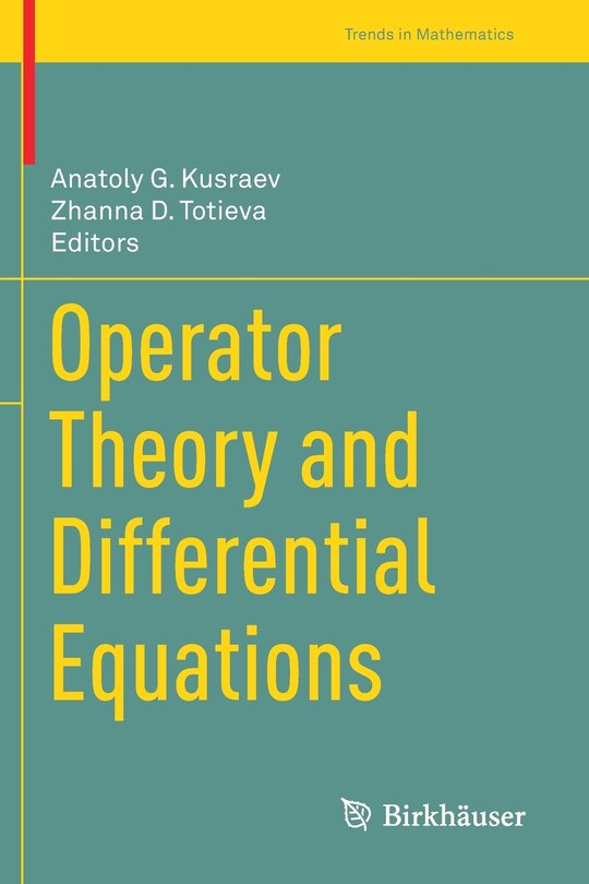 Front cover_Operator Theory And Differential Equations