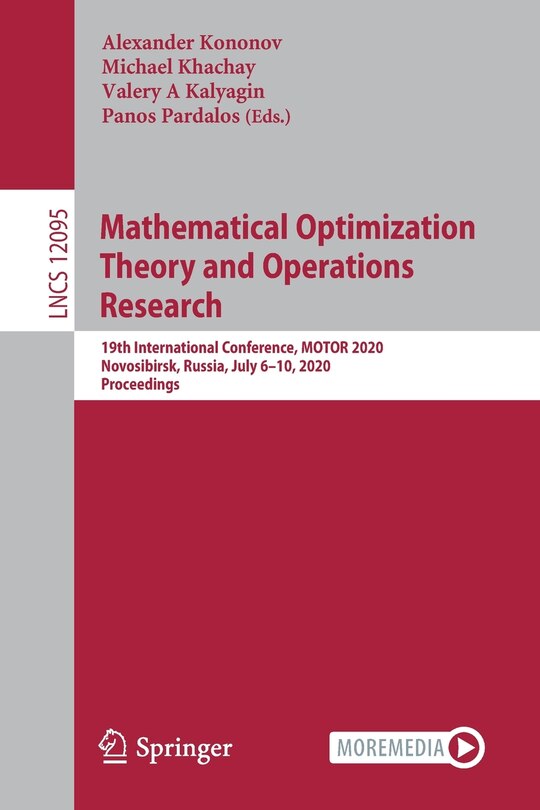 Couverture_Mathematical Optimization Theory And Operations Research