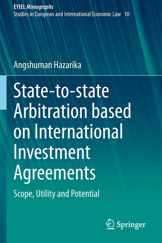 Couverture_State-to-state Arbitration Based On International Investment Agreements