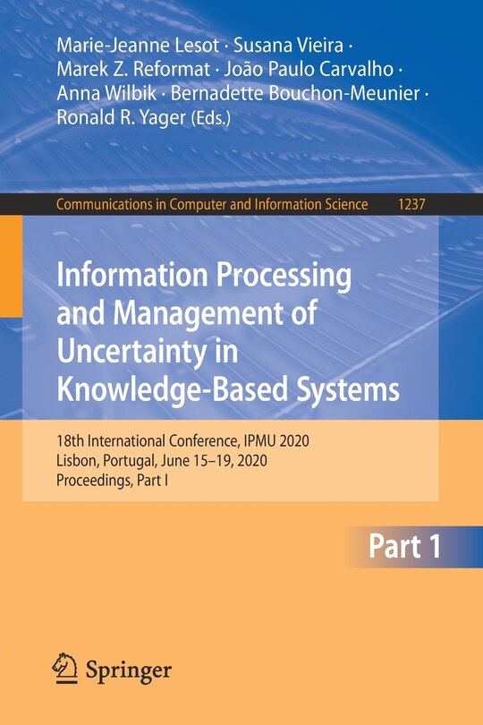 Front cover_Information Processing And Management Of Uncertainty In Knowledge-based Systems