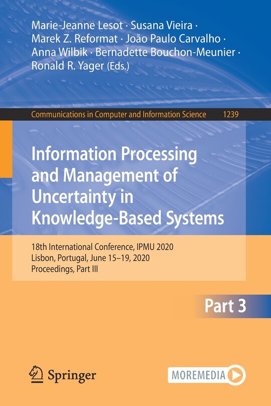 Couverture_Information Processing And Management Of Uncertainty In Knowledge-based Systems