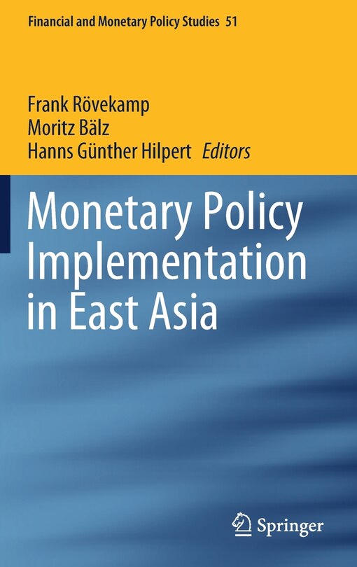 Front cover_Monetary Policy Implementation In East Asia