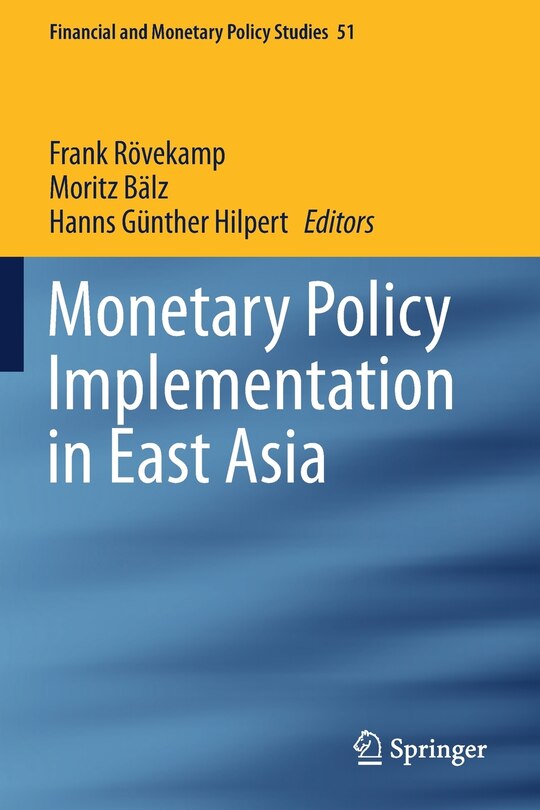 Front cover_Monetary Policy Implementation In East Asia
