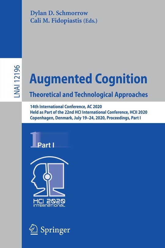 Couverture_Augmented Cognition. Theoretical and Technological Approaches