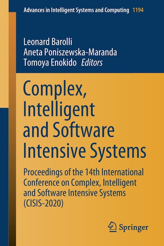 Couverture_Complex, Intelligent and Software Intensive Systems