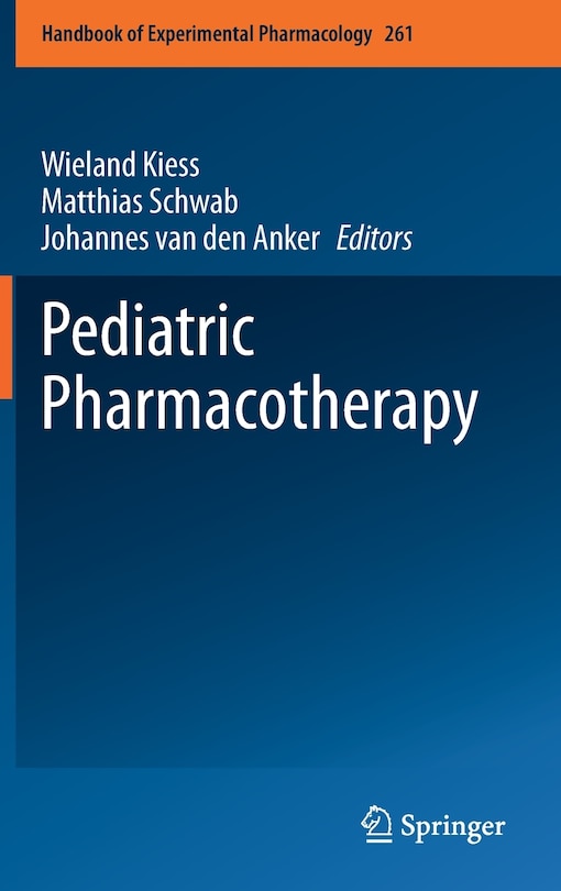 Couverture_Pediatric Pharmacotherapy