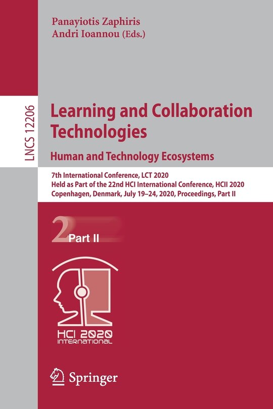 Couverture_Learning and Collaboration Technologies. Human and Technology Ecosystems