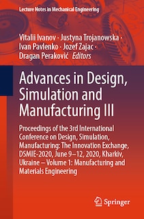 Front cover_Advances in Design, Simulation and Manufacturing III