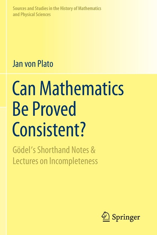 Couverture_Can Mathematics Be Proved Consistent?