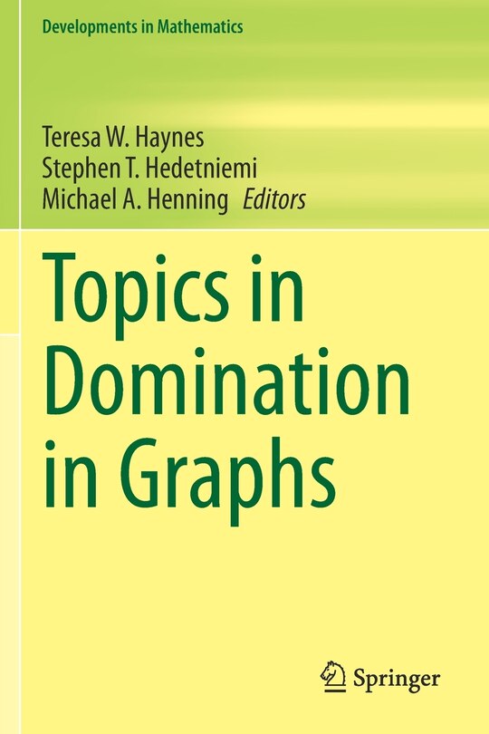Couverture_Topics In Domination In Graphs
