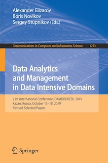 Couverture_Data Analytics and Management in Data Intensive Domains
