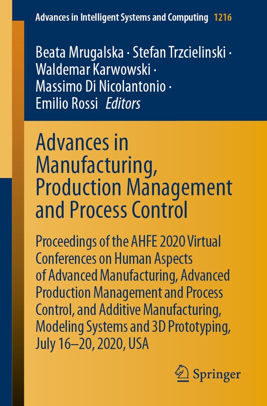 Front cover_Advances in Manufacturing, Production Management and Process Control