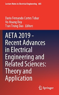 Couverture_Aeta 2019 - Recent Advances In Electrical Engineering And Related Sciences