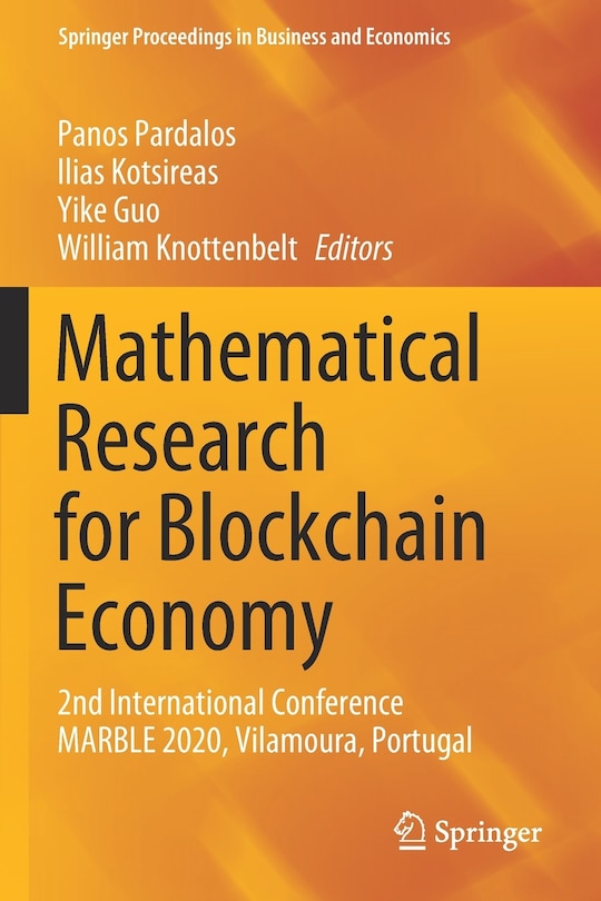 Front cover_Mathematical Research For Blockchain Economy