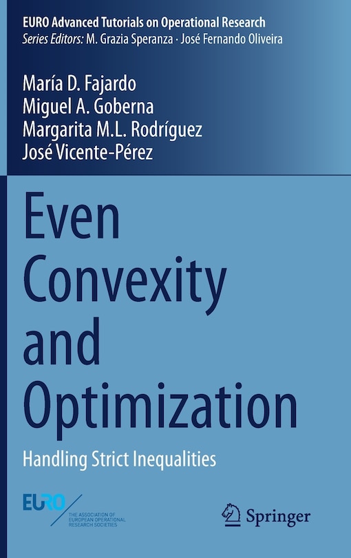 Couverture_Even Convexity And Optimization